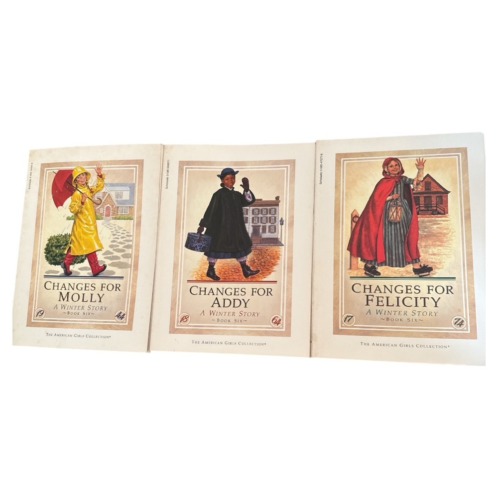 American Girl‎ Collection Books Set (3) Felicity, Molly, Addy Book Six Winter